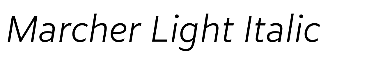 Marcher Light Italic